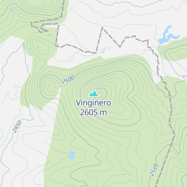 Map of Vinginero