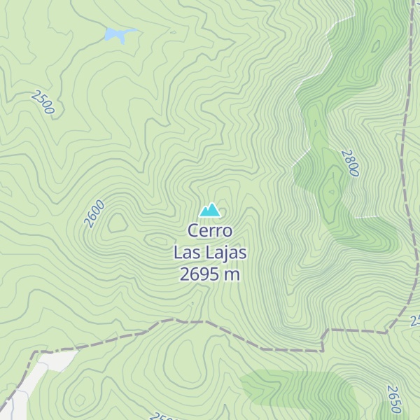 Map of Cerro Las Lajas