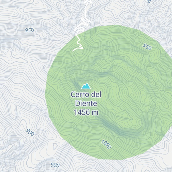 Map of Cerro del Diente