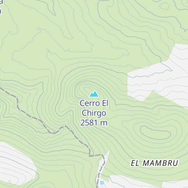 Map of Cerro El Chirgo