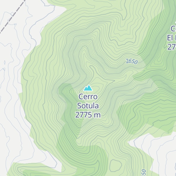 Map of Cerro Sotula