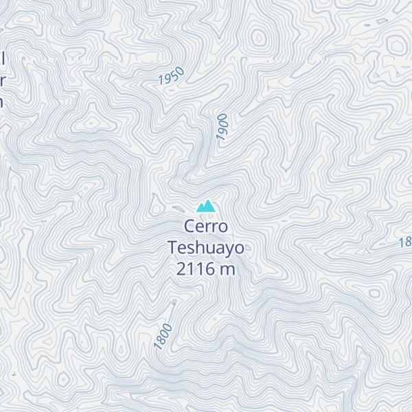 Map of Cerro Teshuayo