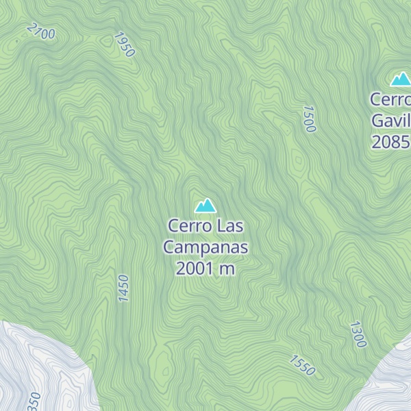 Map of Cerro Las Campanas