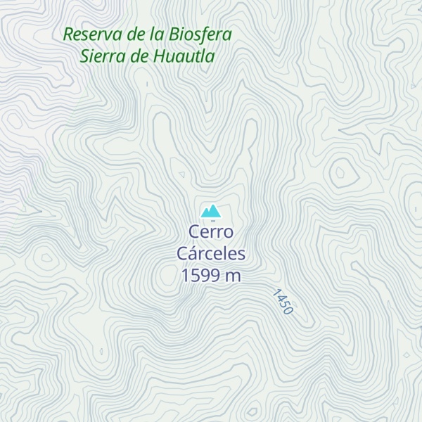 Map of Cerro Cárceles