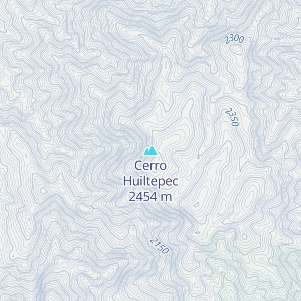 Map of Cerro Huiltepec