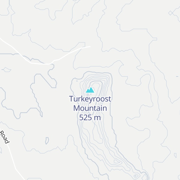 Map of Turkeyroost Mountain