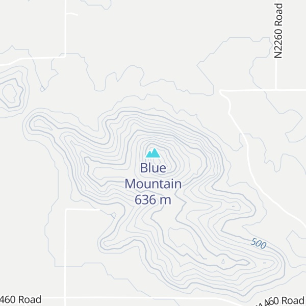Map of Blue Mountain