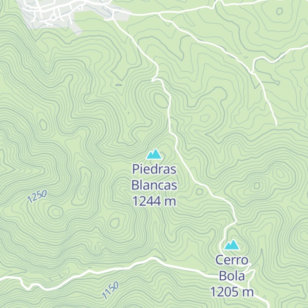 Map of Piedras Blancas