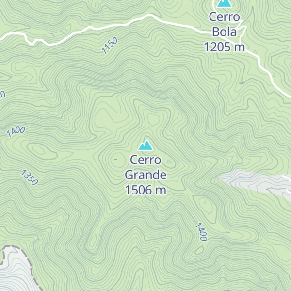 Map of Cerro Grande
