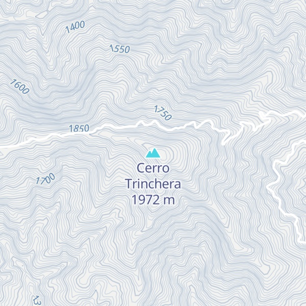 Map of Cerro Trinchera