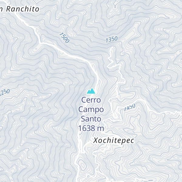 Map of Cerro Campo Santo