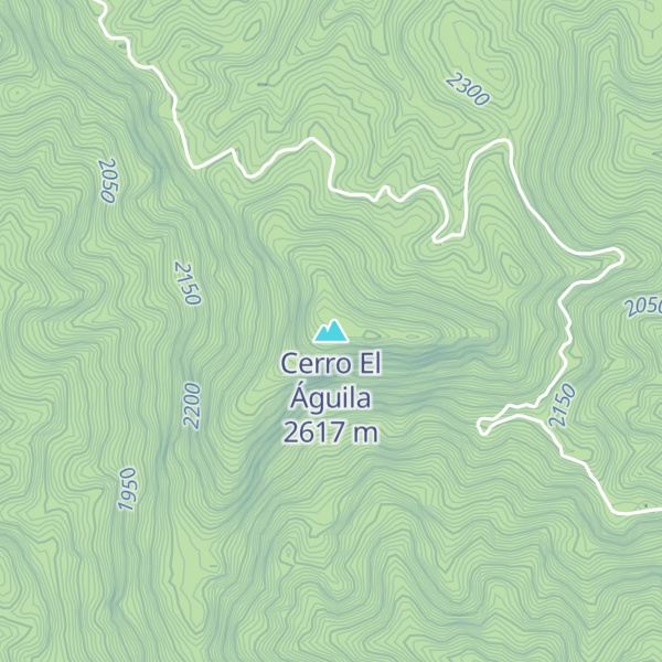 Map of Cerro El Águila