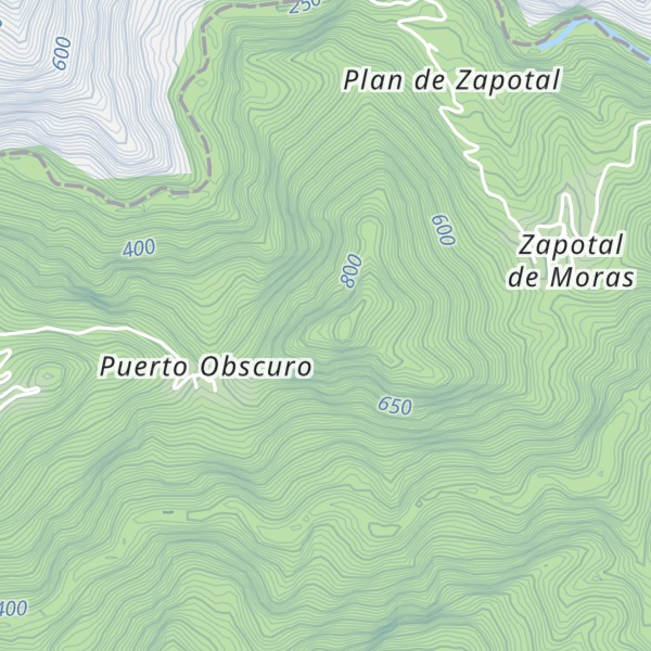 Map of Cerro Puerto Obscuro