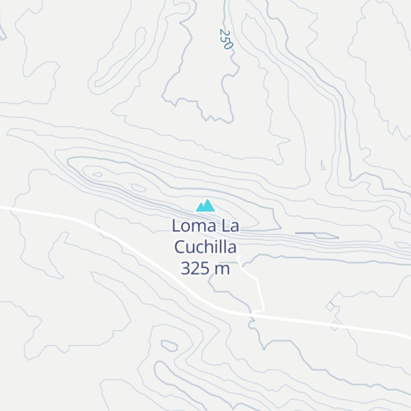 Map of Loma La Cuchilla