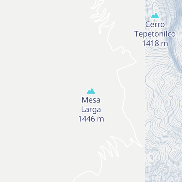 Map of Mesa Larga