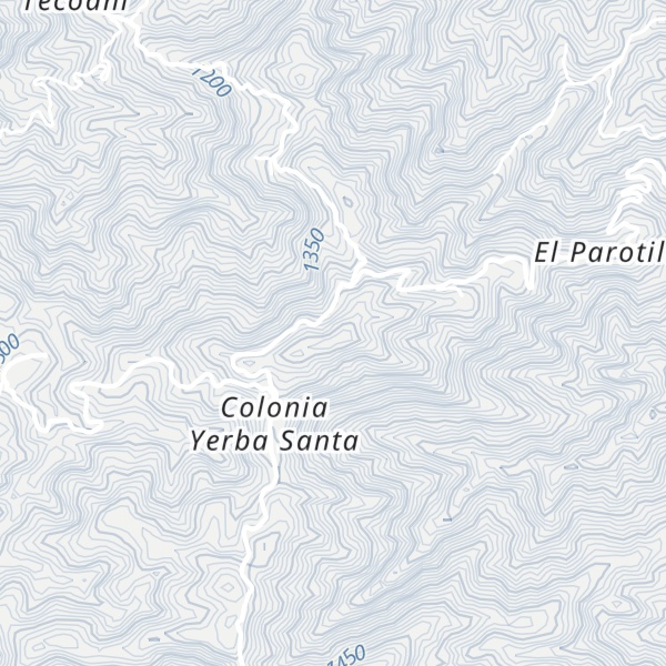 Map of Cerro Yerba Santa