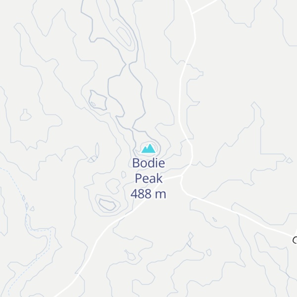 Map of Bodie Peak