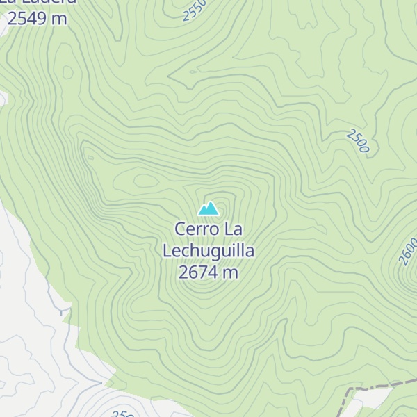 Map of Cerro La Lechuguilla