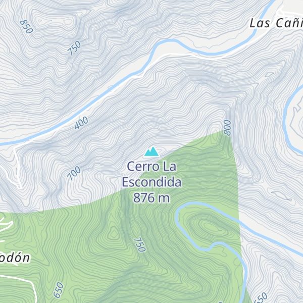 Map of Cerro La Escondida