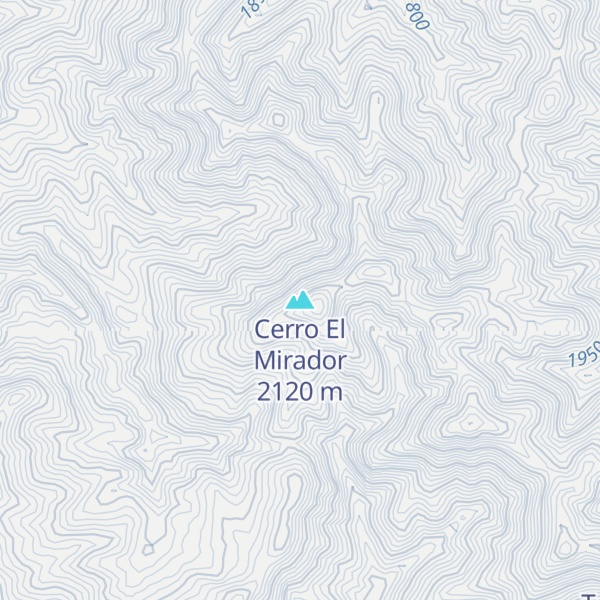 Map of Cerro El Mirador
