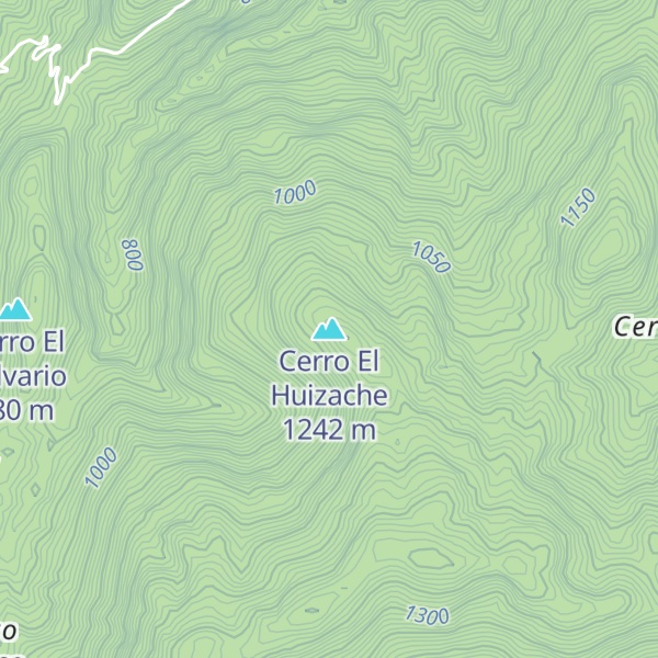 Map of Cerro El Huizache