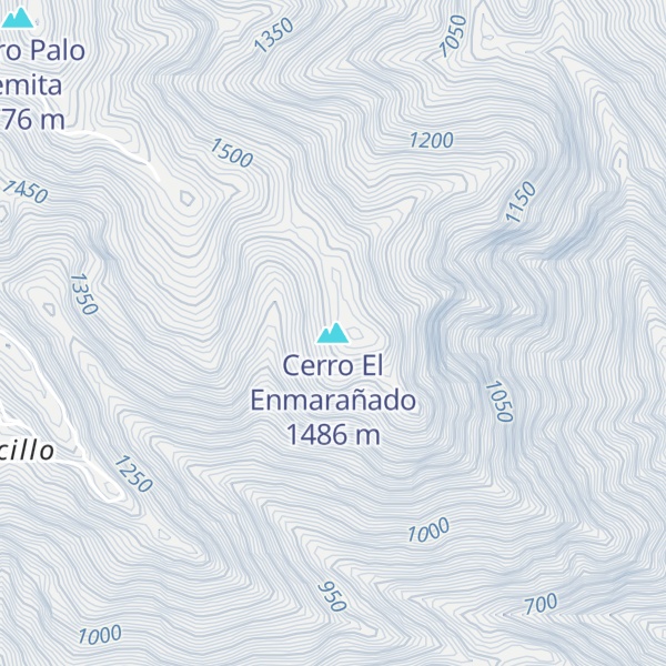 Map of Cerro El Enmarañado