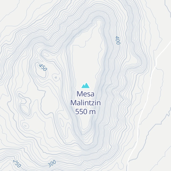 Map of Mesa Malintzin