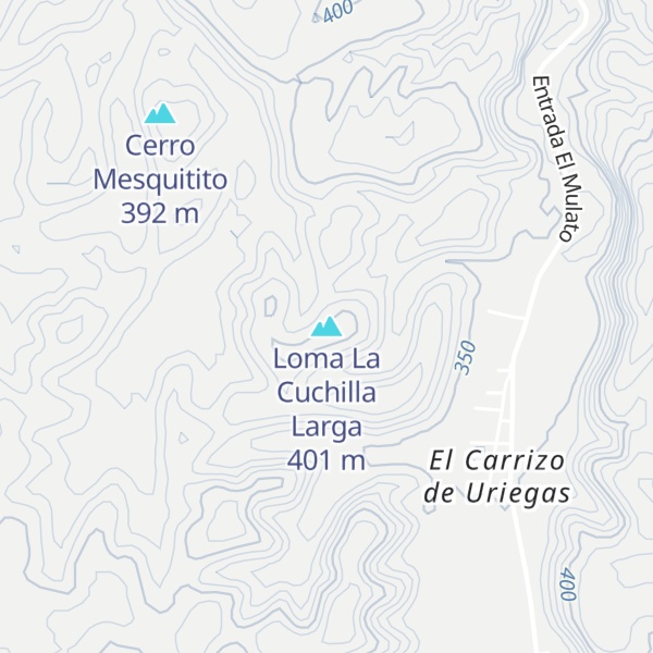 Map of Loma La Cuchilla Larga