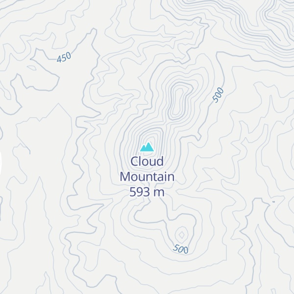 Map of Cloud Mountain
