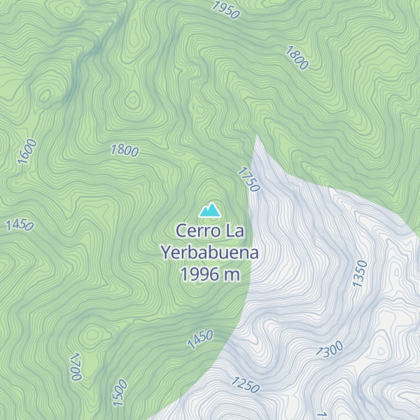 Map of Cerro La Yerbabuena
