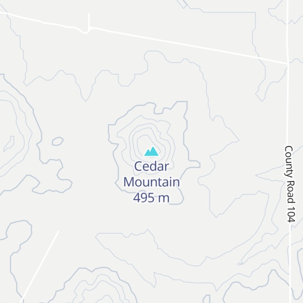 Map of Cedar Mountain
