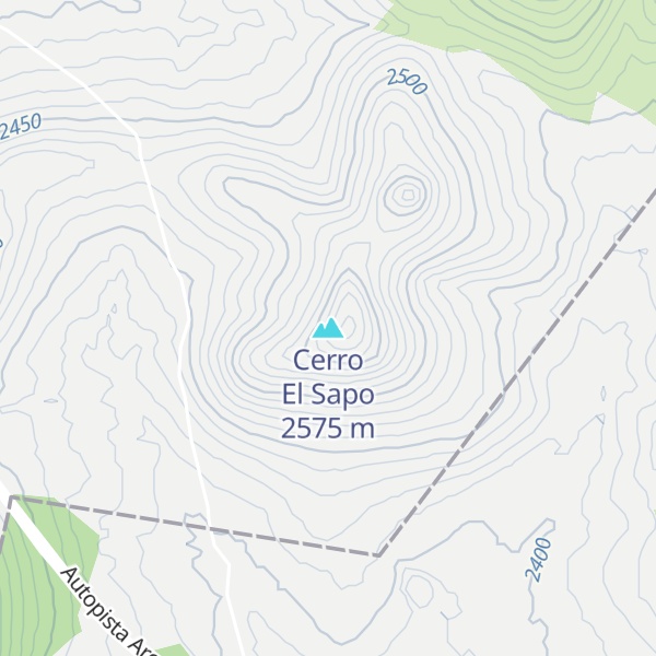 Map of Cerro El Sapo