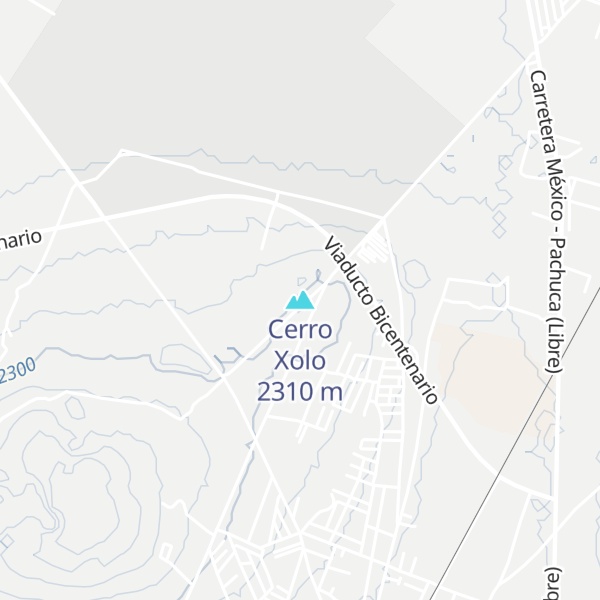 Map of Cerro Xolo