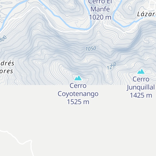 Map of Cerro Coyotenango