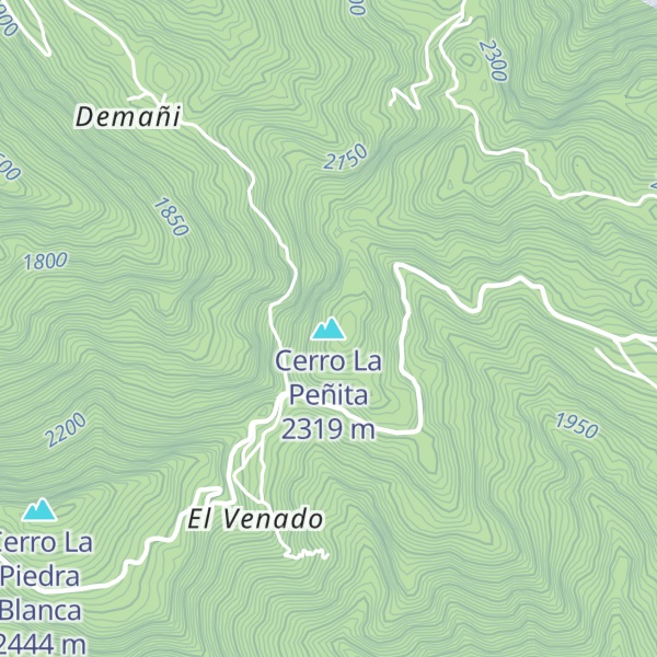 Map of Cerro La Peñita
