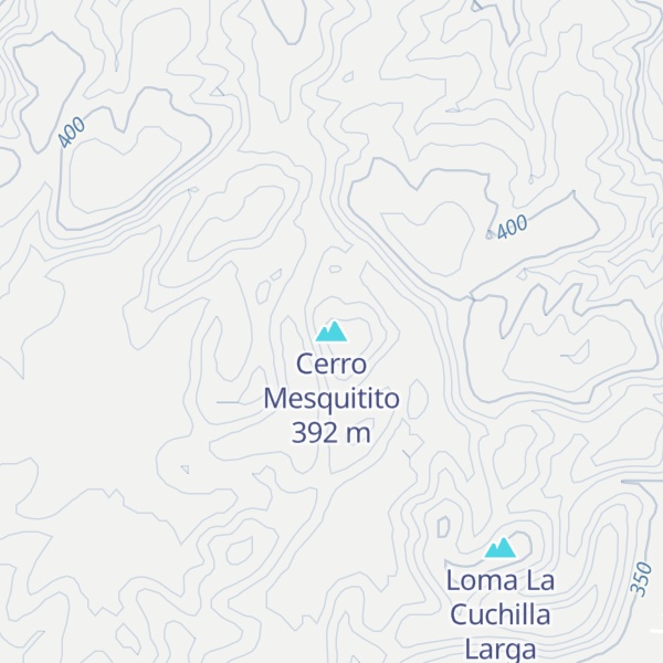 Map of Cerro Mesquitito