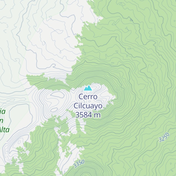 Map of Cerro Cilcuayo