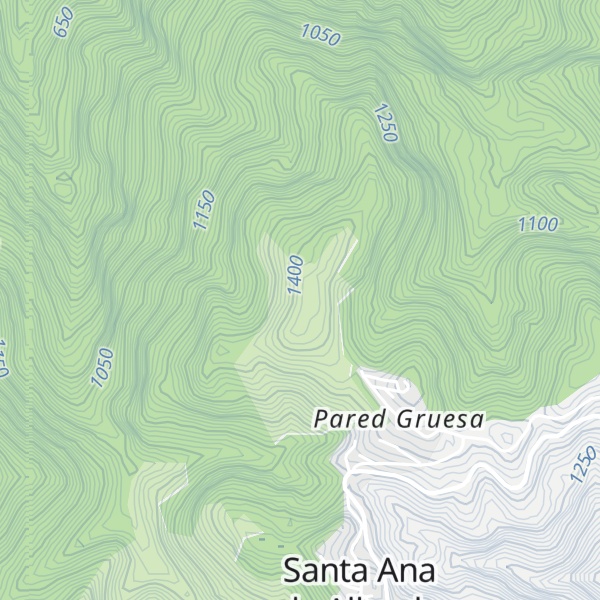Map of Cerro Santa Ana