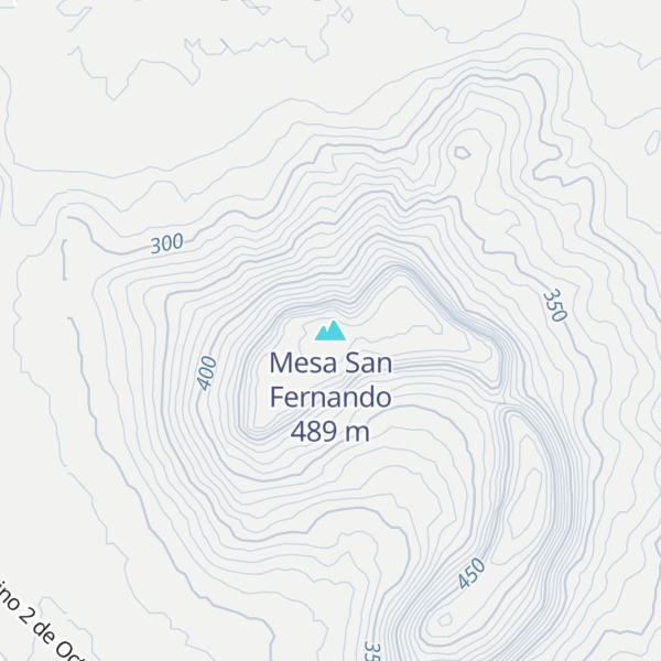Map of Mesa San Fernando