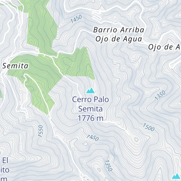 Map of Cerro Palo Semita