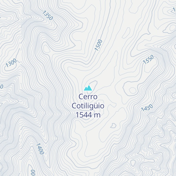Map of Cerro Cotiligüio