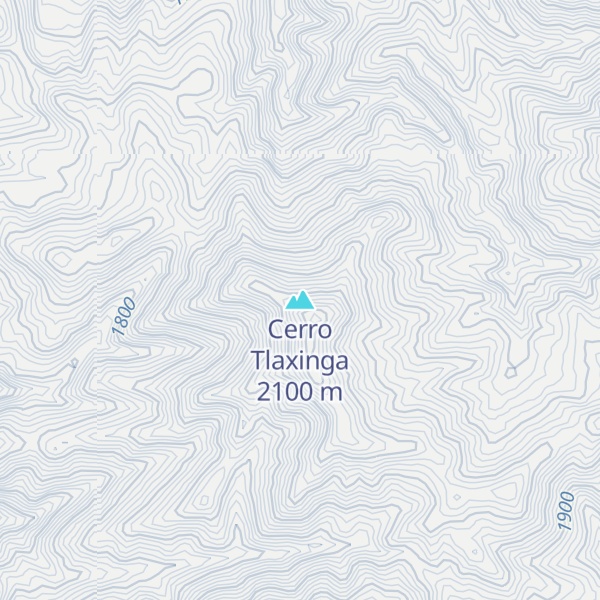 Map of Cerro Tlaxinga