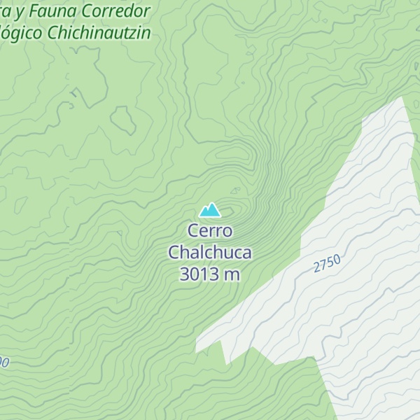 Map of Cerro Chalchuca