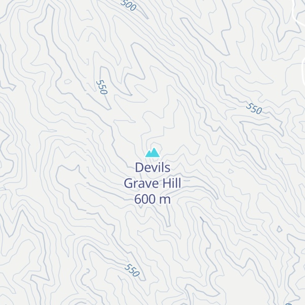 Map of Devils Grave Hill
