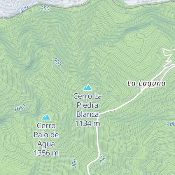 Map of Cerro La Piedra Blanca