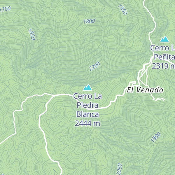 Map of Cerro La Piedra Blanca