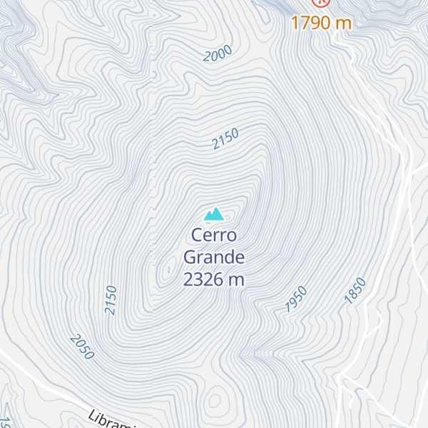 Map of Cerro Grande