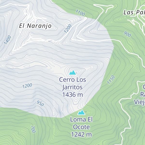 Map of Cerro Los Jarritos