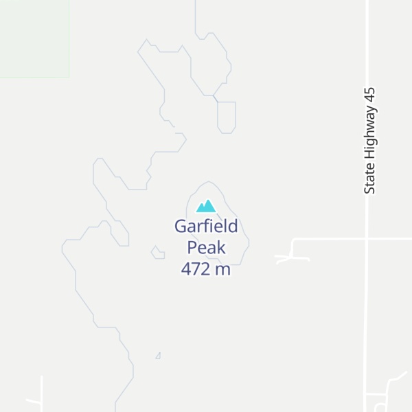 Map of Garfield Peak
