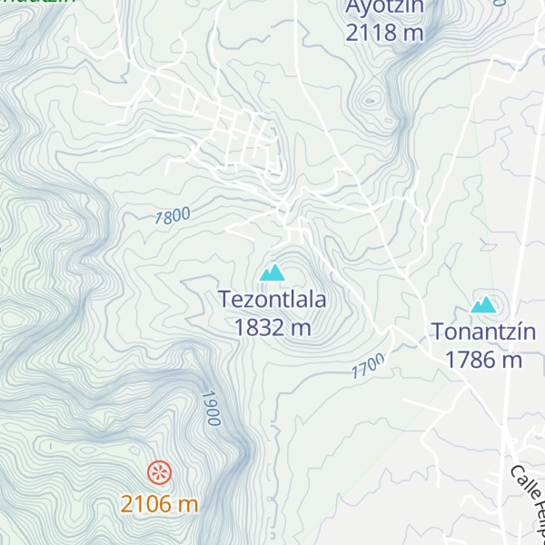 Map of Tezontlala